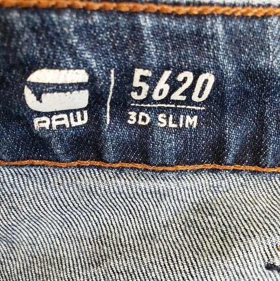 G-Star Raw 5620 3D Deconstructed Tapered Fit Mid Wash Jeans size 30 - Picture 11 of 16